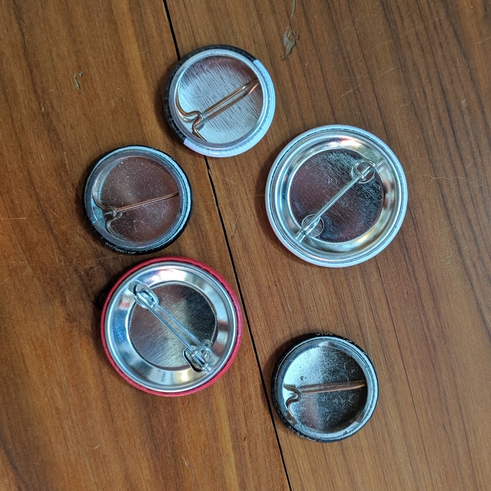 Food & Music Button Pin Collection - Picture 4 of 4